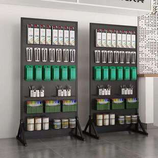 立式落地支架圆孔洞洞板货架饰品展示架厨房配件置物架超市货架