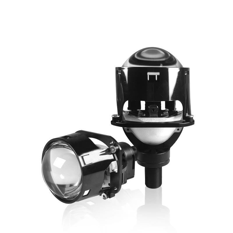 2.5寸LED双光透镜大灯55W 6000K远近光一体H4 H7 9005LED透镜 大