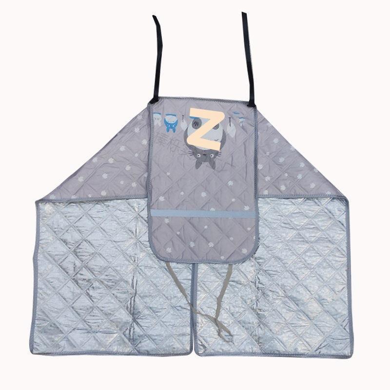夏季电动折叠车挡风被分体开叉款代驾防晒防雨水电瓶车护腿遮阳罩