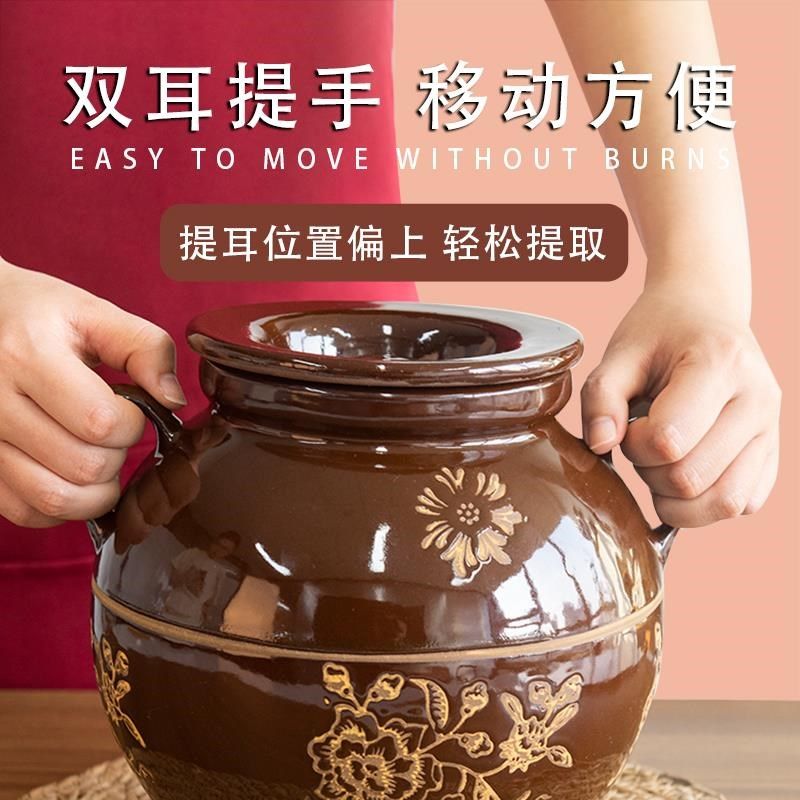 猪油罐家用陶瓷耐高温q荤油坛子土陶带盖存油容器厨房腌肉老式瓦,厨房/烹饪用具,调味瓶罐/调料研磨器,淘宝优惠券,粉丝福利购,淘宝优惠卷