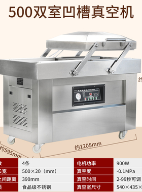 巨力隆 DZ-400/500/6w00S商用真空包装机真空封口包装机大型双室