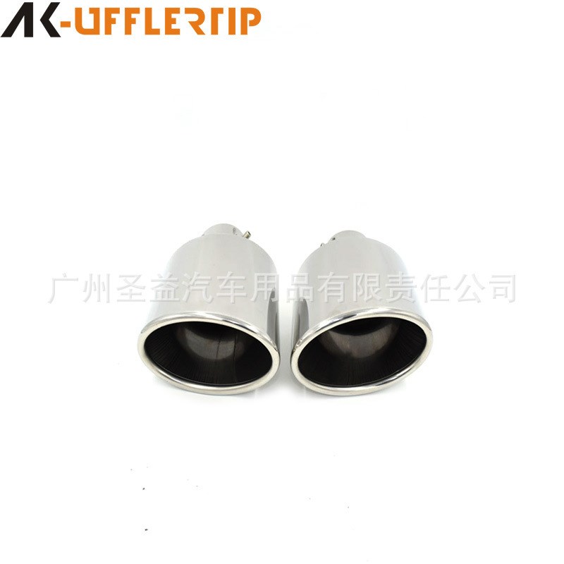 适用Toyota新REIZ尾喉改装双出椭圆排气管不锈钢W消音器尾喉尾嘴