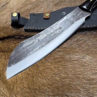 户撒手工锻打帕兰柴刀户外生存排障刀砍树锋O利露营探险弹簧钢一