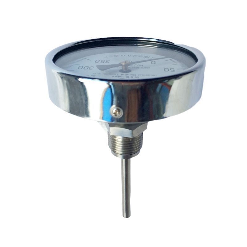 上海WSS-401双金属温度计 不锈钢304轴向安装Q温度表 食品油测温