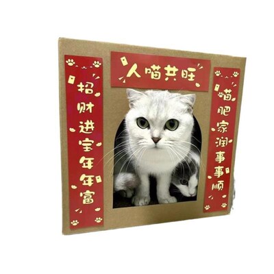 猫抓板猫窝四季通用纸箱猫窝夏季猫抓楞网红猫Y窝窝窝屋瓦
