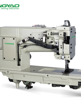 20618三同步双针同步机皮革厚料平车工业缝Q纫机汽车脚垫平缝机