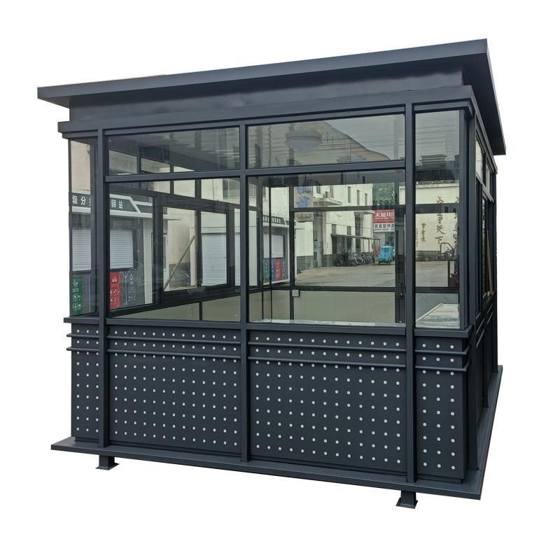 钢结构岗c亭 保安亭户外小区不锈钢岗亭 门卫室值班室钢结构岗亭,基础建材,轻钢别墅,淘宝优惠券,粉丝福利购,淘宝优惠卷