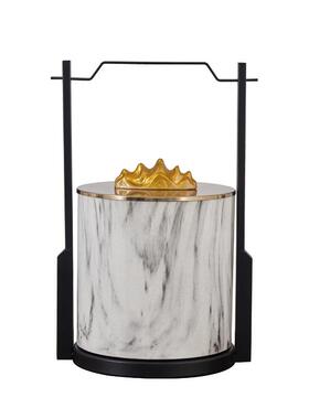 中式摆件新样板饰品软装客厅装饰家居金J属品现代创意收纳轻奢提