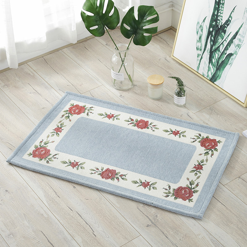 家用地毯门垫卧室进门防滑地垫客厅卫生间脚垫门口吸水Z可机洗垫
