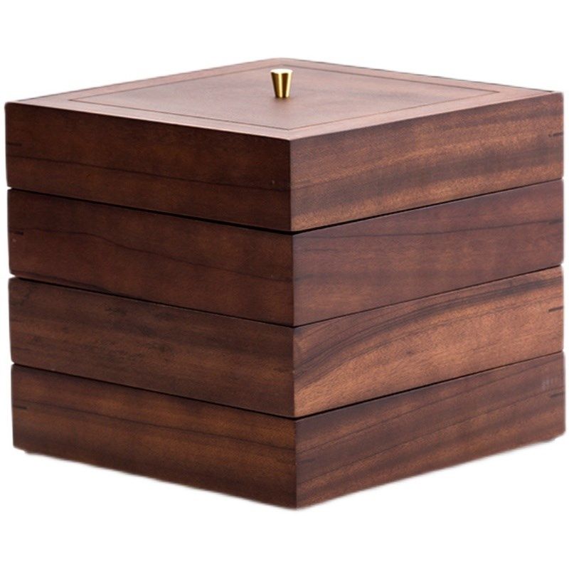 胡桃木普a洱茶盒实木多层储茶饼收纳盒柜家用中式复古茶叶罐分茶,餐饮具,茶叶罐,淘宝优惠券,粉丝福利购,淘宝优惠卷