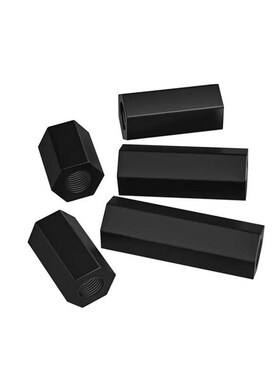 【厂家直销】黑白色尼龙塑料双通内螺纹六角柱隔离T柱m3htp系列