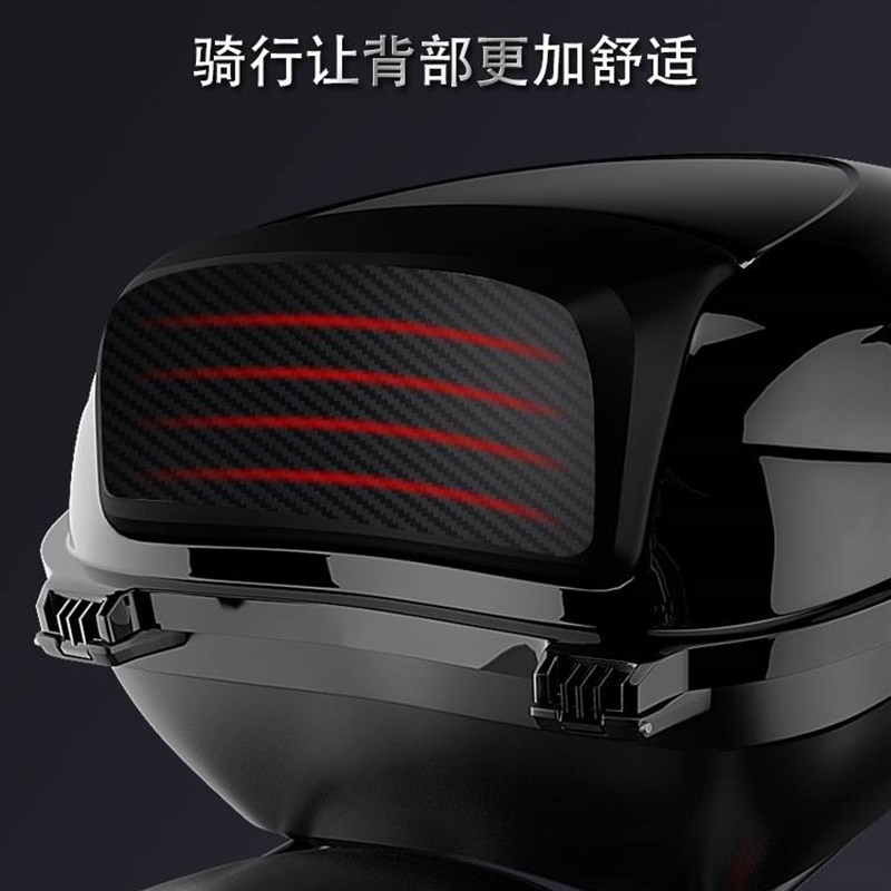 极速电动车后备箱摩托车尾箱电瓶车踏板车K工具箱储物箱大号加厚