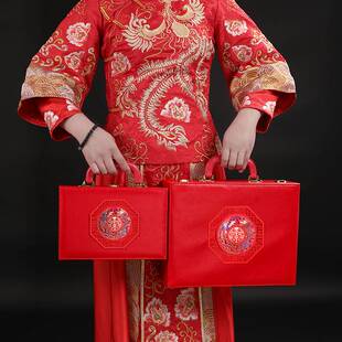 极速彩礼盒订婚彩礼钱盒子礼金钱盒提亲J定亲礼金盒聘金盒女方结