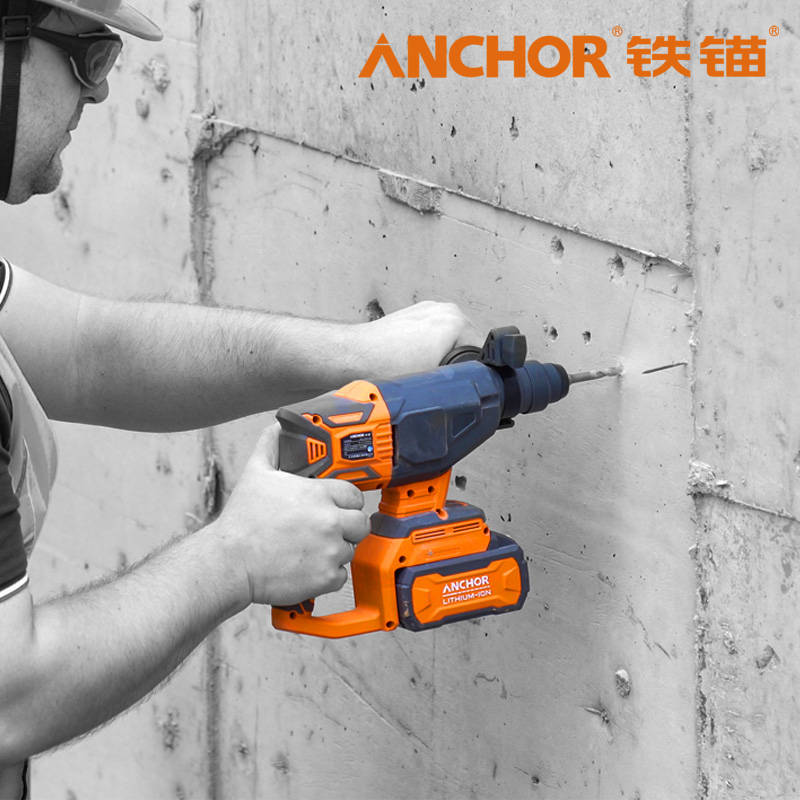 极速锂电无刷电锤钻两用轻型冲击钻家F装钻眼悬吊式天花板打孔手