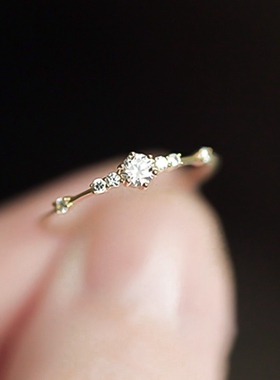 新品Fashion Women Ring Finger Jewelry IRose Gold /Sliver /Go