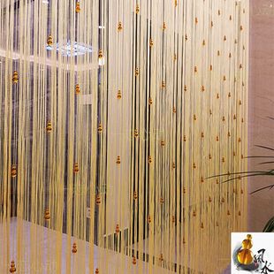 极速葫芦门帘线h帘珠帘风水隔断窗水晶珠线帘帘子挂帘装 饰帘葫芦