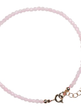 极速天然粉晶f手链招桃花运旺姻缘水晶玛瑙转运珠手串女生闺蜜小