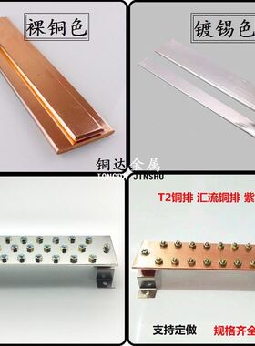 极速镀锡紫铜排 Ti2紫铜排/铜条/铜带 TMY接地线0.8 1 2 3 4 Z5mm