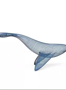 定制镂空鲸鱼雕塑售楼处商场展厅酒店不锈钢铁艺网格金鱼悬吊装饰