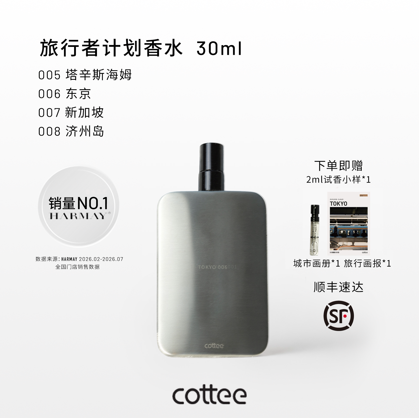 cottee 旅行者计划第二季05-08香水金属小众高级感中性香女男香