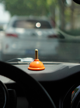 cottee一路畅通小皮搋子车载装饰可爱mini天线球车饰创意摆件送礼