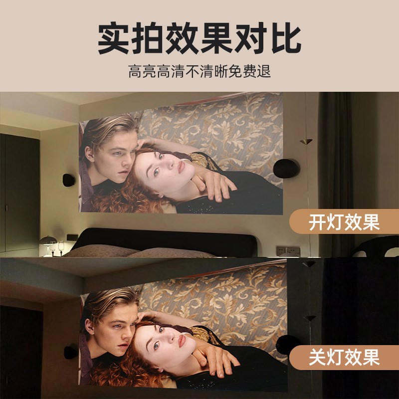 2024新款P2-1 Ppro自动对焦4K超清投影仪家用墙投投影机家庭影院