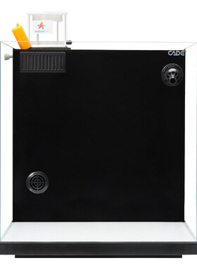 CADE彩鲽独立式小型背滤玻璃海水鱼缸珊瑚M海水缸全套设备到手开