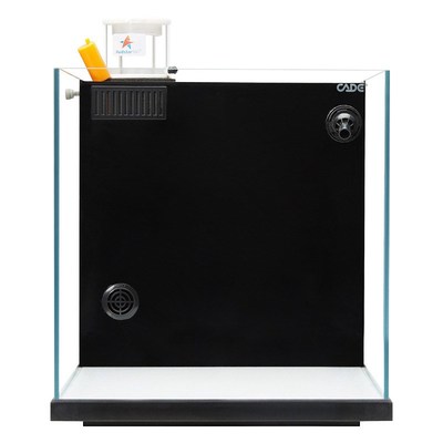 CADE彩鲽独立式小型背滤玻璃海水鱼缸珊瑚M海水缸全套设备到手开