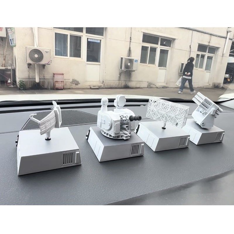 太阳能版模型创意k旋转车载摆件桌面节日生日礼物男士1130近防炮