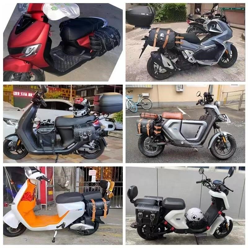 摩托车两侧箱复古边包哈雷太子挂包踏板电动车P后座挂物包防水挎