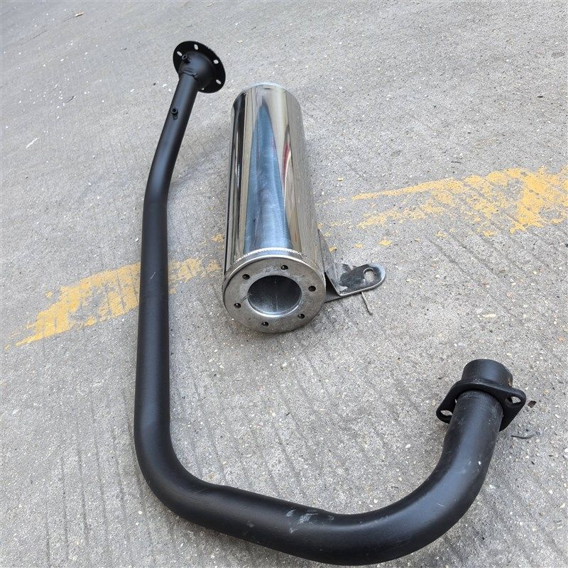 隆鑫摩托车LX150-56A CR3劲隆K8自由舰GP15P0改装消声器排气管烟