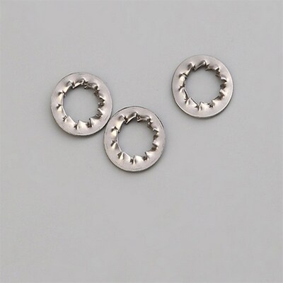 DIN6798J 304.316L不锈钢内锯H齿垫片内多齿锁紧垫圈防松齿形垫片