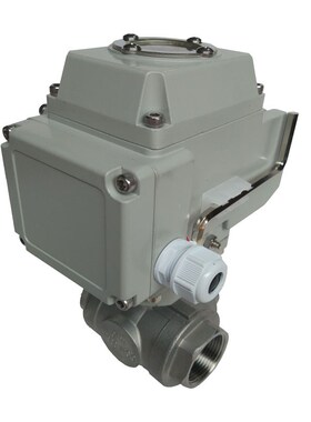 Q915F-16g/25/40/64R电动316不锈钢T型三通球阀DN6-100换向分流阀