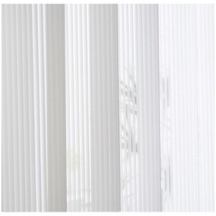 网红竖百叶垂直梦幻白纱窗帘透光不透人客厅N阳台卧室白色阳光条