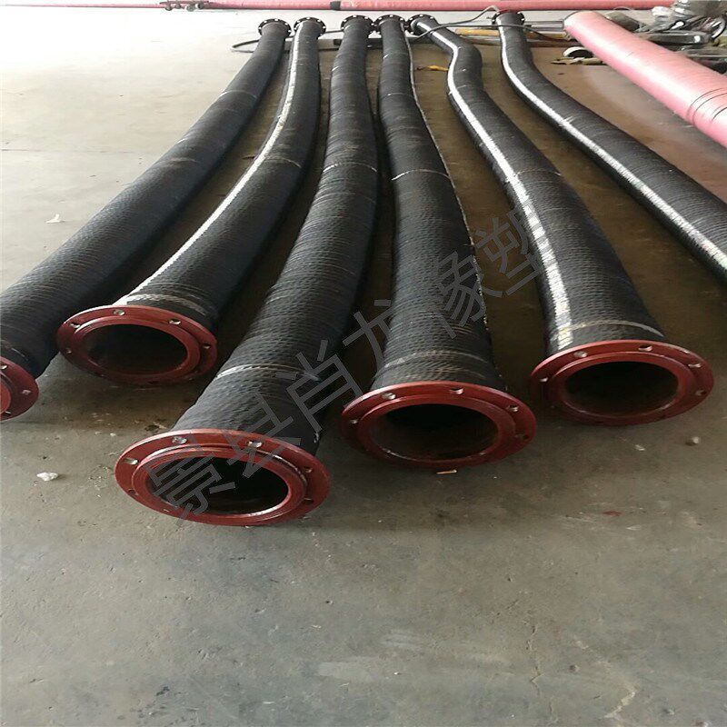 大口径钢丝橡胶管矿井水泵排吸水胶管大口径骨U架钢丝缠绕胶管