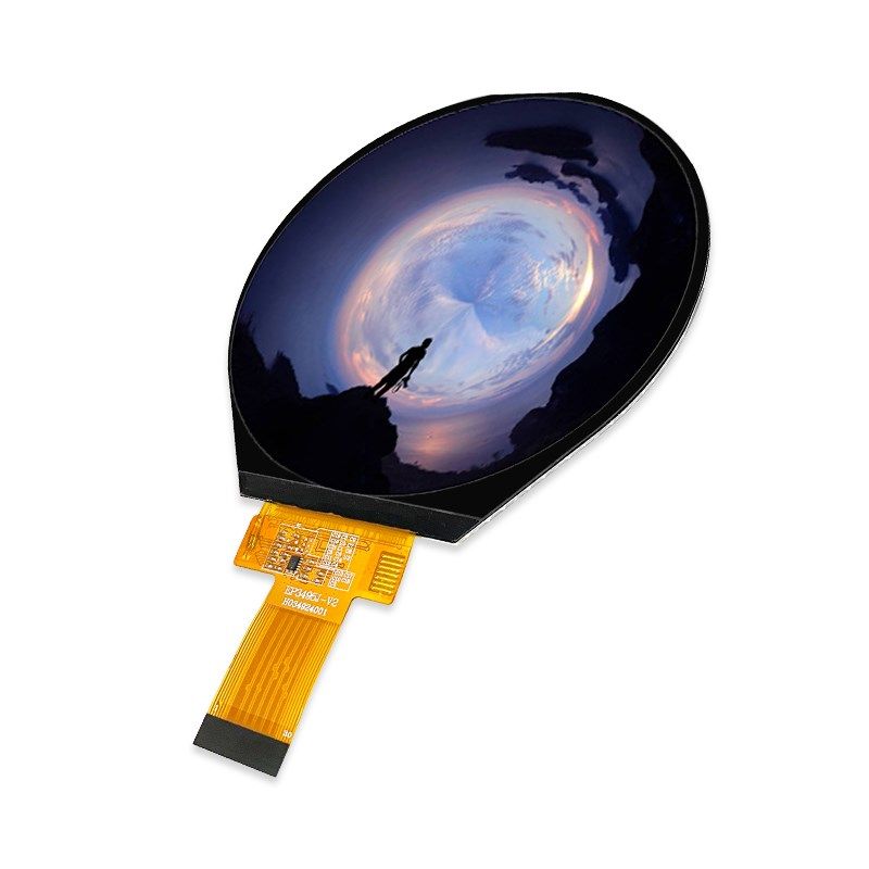 3.4寸圆屏MIPI接口800*800高清IPFS全视角插接30PIN电脑副屏播放