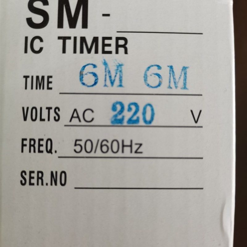 SM-TDV SM-TDV 220V TWIN TIMER SMTDV SUNMAN 太阳人计时Z器 6M6