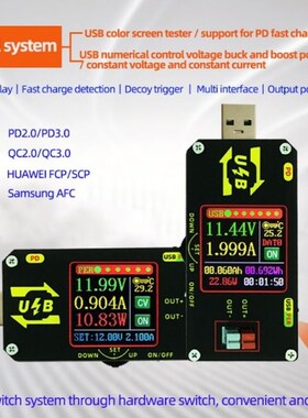 XY-UMPD USB Color Screen Charging Tester DeceptiTon Type-C V