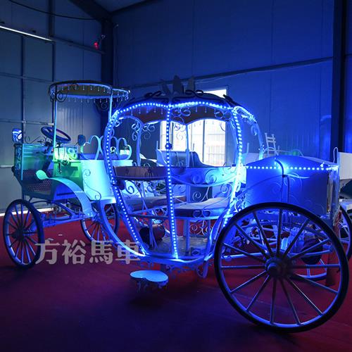 欧式南瓜马车灯光婚庆影视道具复古展厅展览景区观光巡游花车