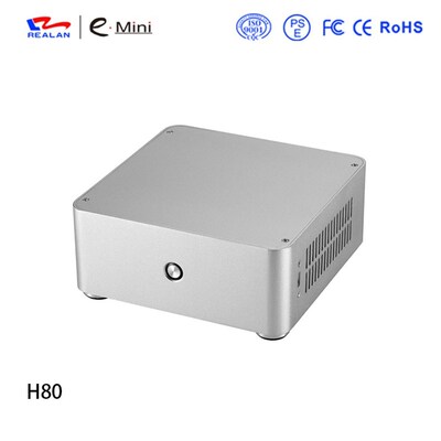 E.mini He80 Mini ITX computer case Aluminum HTPC case Chassi