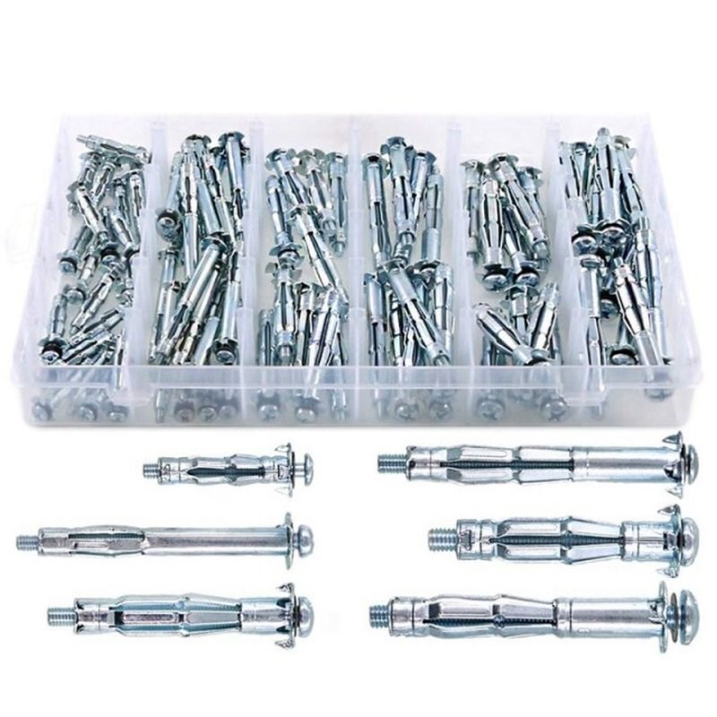 80Pcs Bolt Assortment Kit, Hollow Wall Anchors PerVfect for