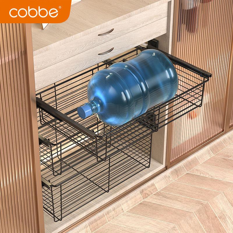 极速衣柜拉篮收纳筐衣帽间内置网格抽屉式推拉伸缩U裤架金属置物