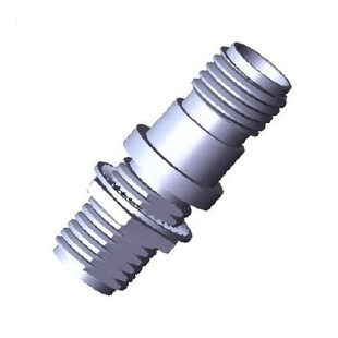 驻波：1.12：1穿孔穿墙毫米波同轴转接器 .292mm母 2.92mm母40GHz