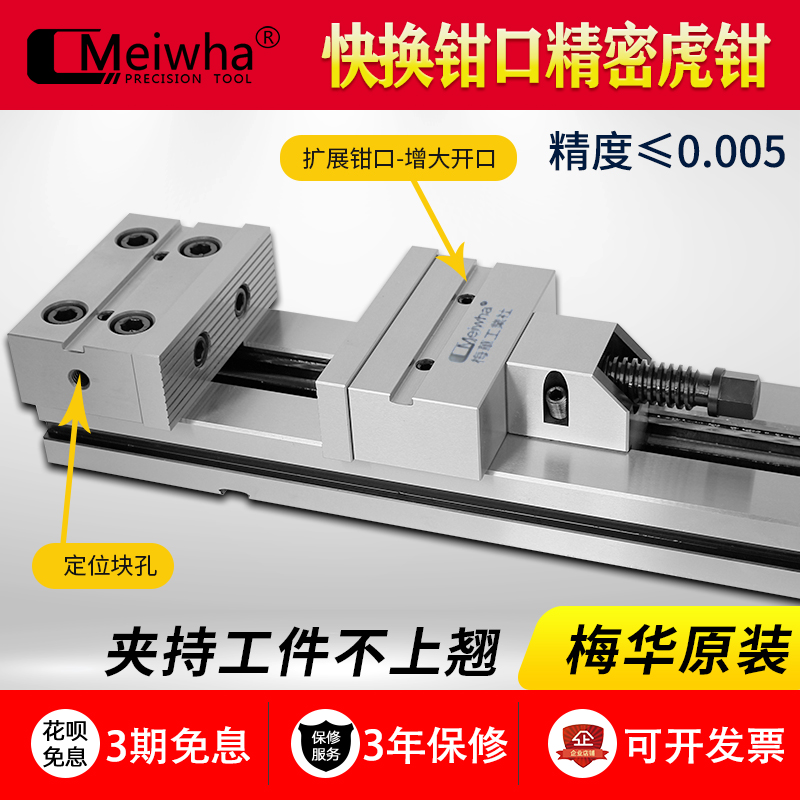 梅华组合式快换钳口不上翘
