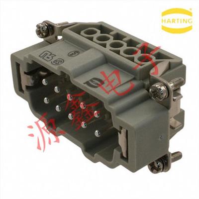 进口 harting 10芯重载连接器 公芯 09330102601/Han-10E-M-s/10