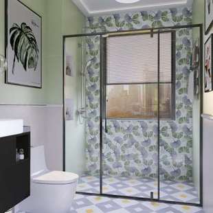 400×800植物花砖厨房卫生间纯色墙砖厕所复古瓷砖燕子 法式