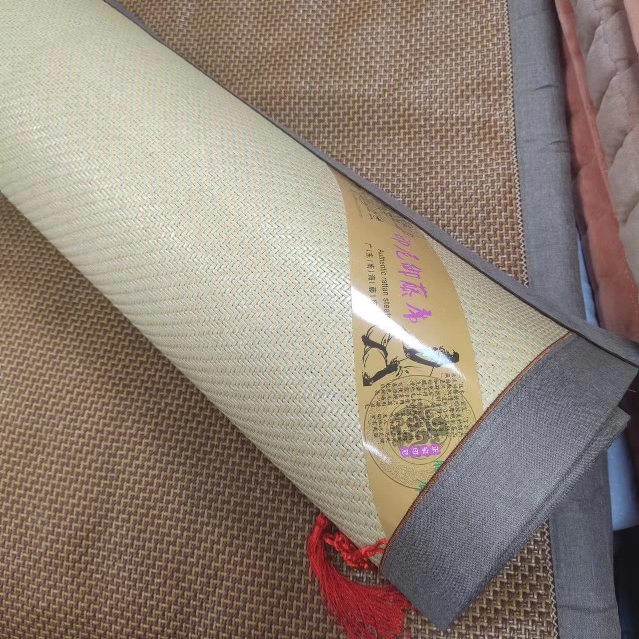 御藤席加厚空调凉席可折叠藤席家庭酒店外贸