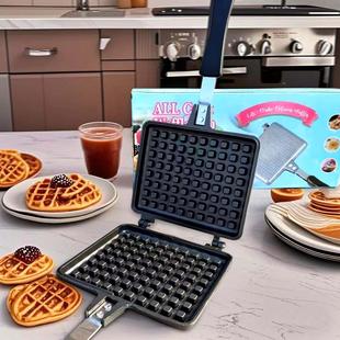多功能华夫饼模具锅双面锅家用早餐锅格子饼烤盘电磁炉通用松饼锅