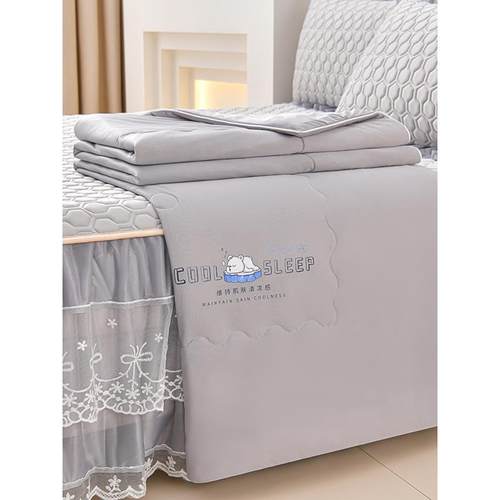 浪沙公主式冰丝乳胶垫夏季清凉被三件套或四件套床裙空调垫软垫空