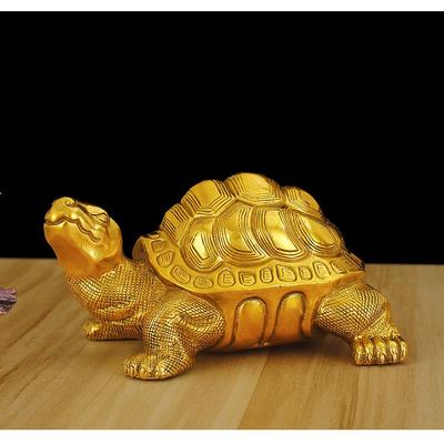 纯铜乌龟摆件老鳖 金龟定制工艺品办公室装饰品客厅黄铜中式桌面